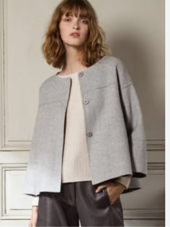 Maje Jackets & Blazers - Maje collarless crop jacket